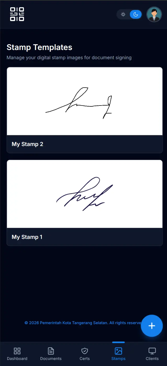 Daftar Template Stempel